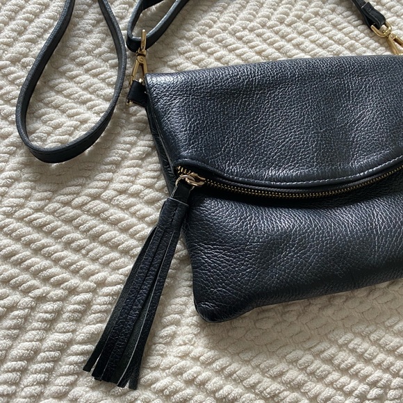 Black Genuine Leather Purse - Picture 2 of 6